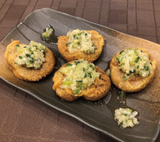 海風椎茸天ぷら~ネギ生姜だれ~の画像