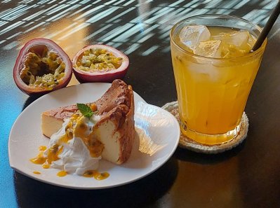 パッションフルーツチーズケーキの画像