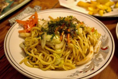 赤いか塩焼きそばの画像