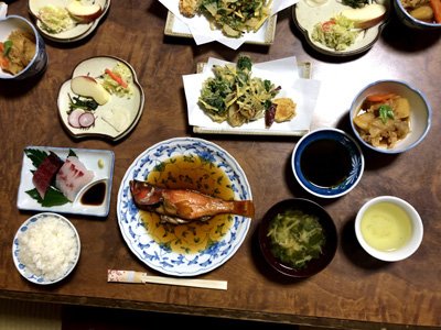 浜の家の夕食の画像