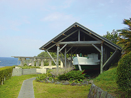 はしけと海の歴史広場の画像